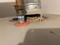 Corrosion found on a water heater during a scheduled maintenance inspection in Lancaster, PA